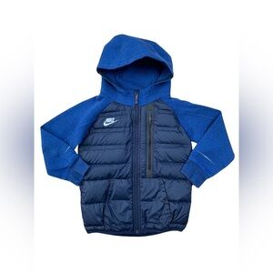 Nike Size XS, 6-7, Blue Aeroloft Tech Goose Down Jacket Coat